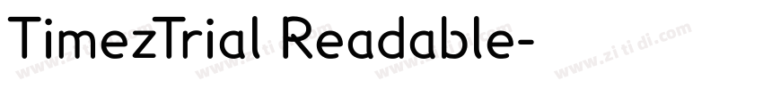TimezTrial Readable字体转换 TimezTrial Readable字体转换
